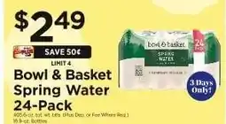 ShopRite Bowl & Basket Spring Water 24-Pack offer