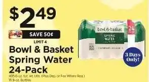 ShopRite Bowl & Basket Spring Water 24-Pack offer