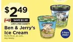 ShopRite Ben & Jerry's Ice Cream offer