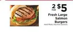 ShopRite Fresh Large Salmon Burgers offer