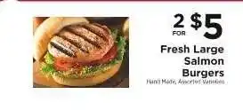 ShopRite Fresh Large Salmon Burgers offer