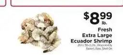 ShopRite Fresh Extra Large Ecuador Shrimp offer