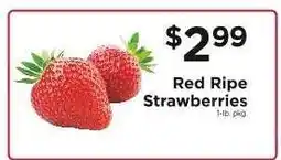 ShopRite Red Ripe Strawberries offer