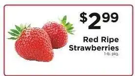 ShopRite Red Ripe Strawberries offer