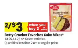 Meijer Betty Crocker Favorites Cake Mixes offer