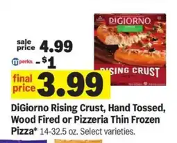Meijer DiGiorno Rising Crust, Hand Tossed, Wood Fired or Pizzeria Thin Frozen Pizza offer