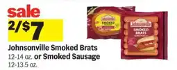 Meijer Johnsonville Smoked Brats or Smoked Sausage offer