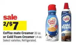 Meijer Coffee Mate Creamer or Cold Foam Creamer offer