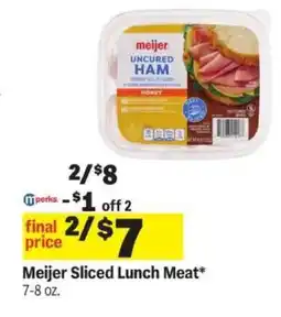 Meijer Meijer Sliced Lunch Meat offer