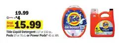 Meijer Tide Liquid Detergent or Pods offer