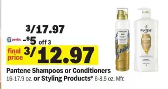 Meijer Pantene Shampoos or Conditioners or Styling Products offer