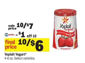 Meijer Yoplait Yogurt offer