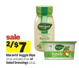 Meijer Marzetti Veggie Dips or Salad Dressings offer