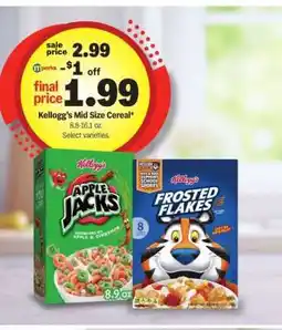 Meijer Kellogg’s Mid Size Cereal offer