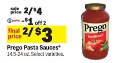 Meijer Prego Pasta Sauces offer