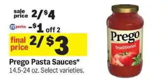 Meijer Prego Pasta Sauces offer