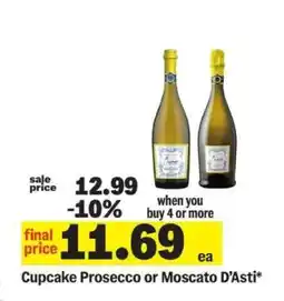 Meijer Cupcake Prosecco or Moscato D’Asti offer