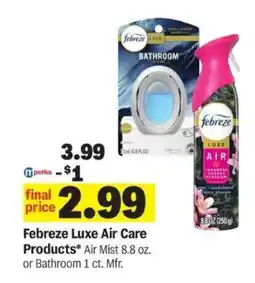 Meijer Febreze Luxe Air Care Products offer