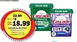 Meijer Cascade Action Pacs offer