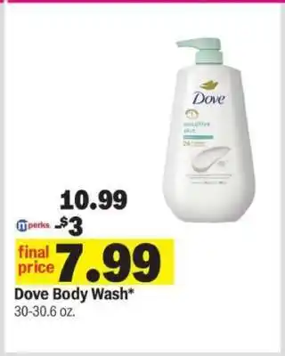Meijer Dove Body Wash offer