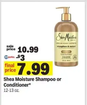 Meijer Shea Moisture Shampoo or Conditioner offer