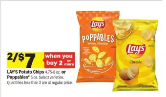 Meijer Lay's Potato Chips or Poppables offer