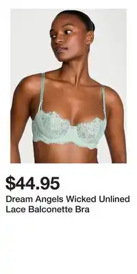 Victoria's Secret Dream Angels Wicked Unlined Lace Balconette Bra offer