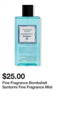 Victoria's Secret Fine Fragrance Bombshell Santorini Fine Fragrance Mist offer