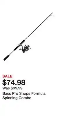 Cabela's Bass Pro Shops Formula Spinning Combo offer