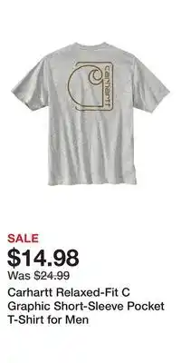 Cabela's Carhartt Relaxed-Fit C Graphic Short-Sleeve Pocket T-Shirt for Men offer