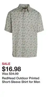 Cabela's RedHead Outdoor Printed Short-Sleeve Shirt for Men offer