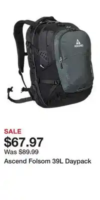 Cabela's Ascend Folsom 39L Daypack offer
