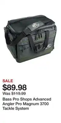 Cabela's Bass Pro Shops Advanced Angler Pro Magnum 3700 Tackle System offer