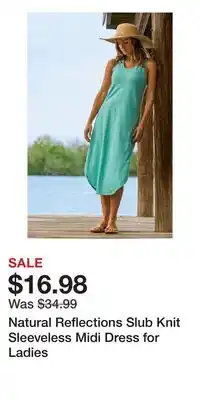Cabela's Natural Reflections Slub Knit Sleeveless Midi Dress for Ladies offer