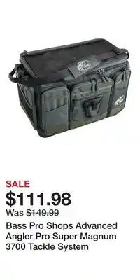 Cabela's Bass Pro Shops Advanced Angler Pro Super Magnum 3700 Tackle System offer