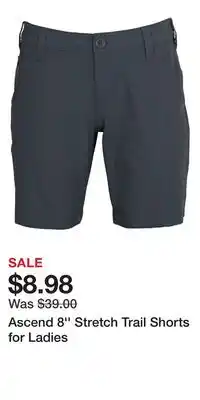Cabela's Ascend 8'' Stretch Trail Shorts for Ladies offer