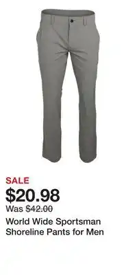 Cabela's World Wide Sportsman Shoreline Pants for Men offer
