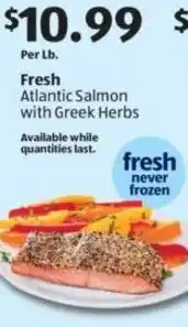 Aldi Fresh Atlantic Salmon with Greek Herbs offer