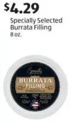 Aldi Specially Selected Burrata Filling offer