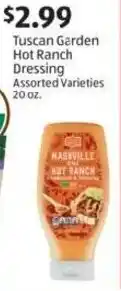 Aldi Tuscan Garden Hot Ranch Dressing offer