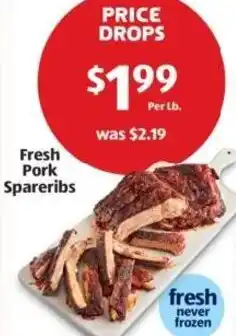 Aldi Fresh Pork Spareribs offer