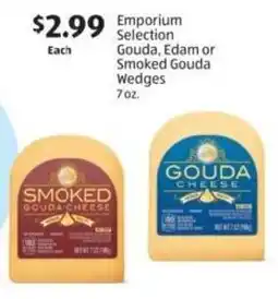 Aldi Emporium Selection Gouda, Edam or Smoked Gouda Wedges offer
