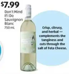 Aldi Don't Mind If I Do Sauvignon Blanc offer