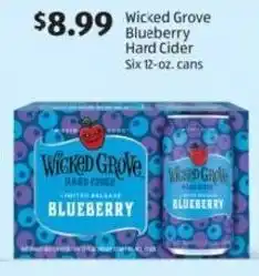 Aldi Wicked Grove Blueberry Hard Cider offer