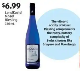 Aldi LandKastel Mosel Riesling offer