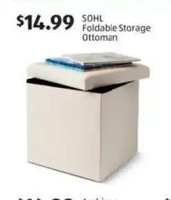 Aldi SOHL Foldable Storage Ottoman offer