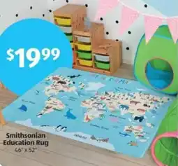Aldi Smithsonian Education Rug offer