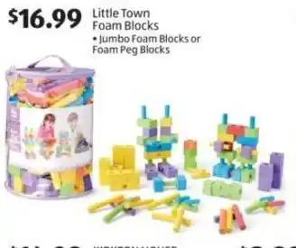 Aldi Little Town Foam Blocks offer
