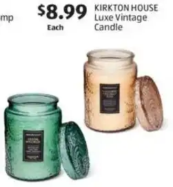 Aldi KIRKTON HOUSE Luxe Vintage Candle offer