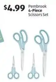 Aldi Pembrook 4-Piece Scissors Set offer